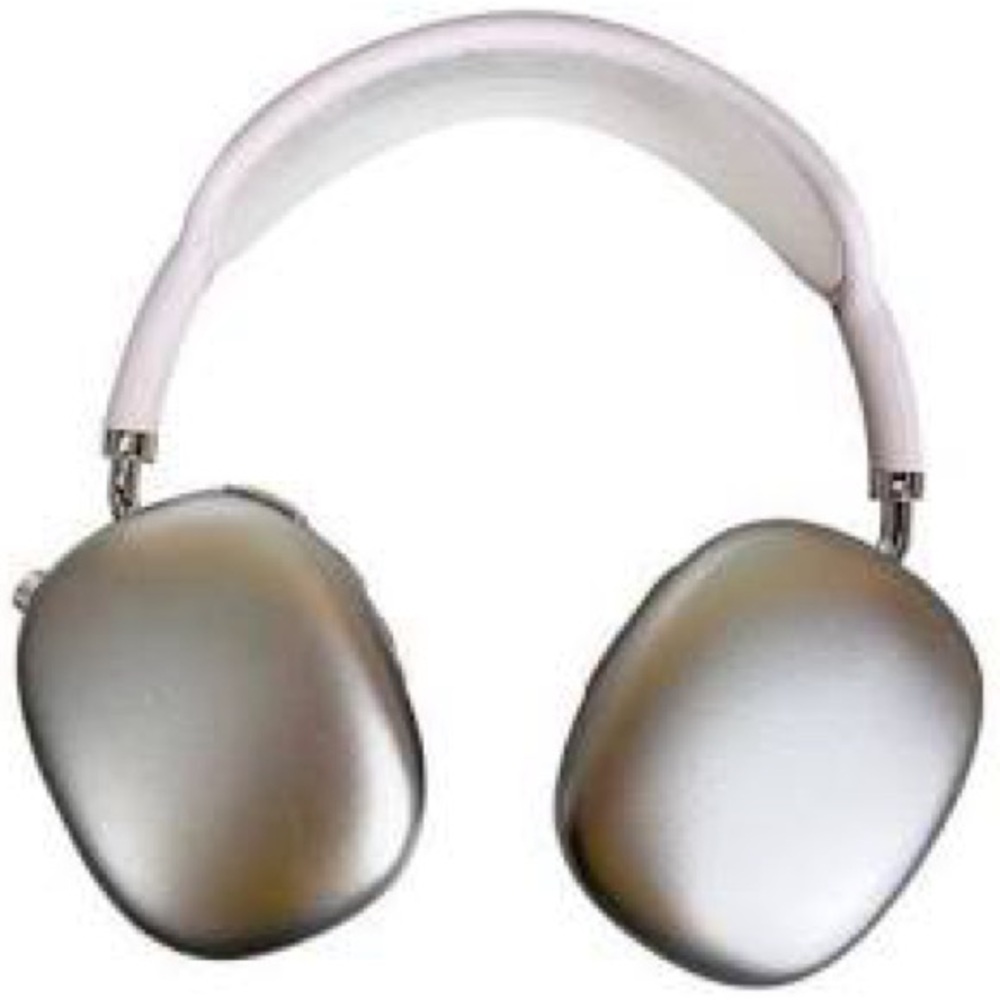Silver & White Over-Ear Wireless Headphones - Premium Comfort. NEW!